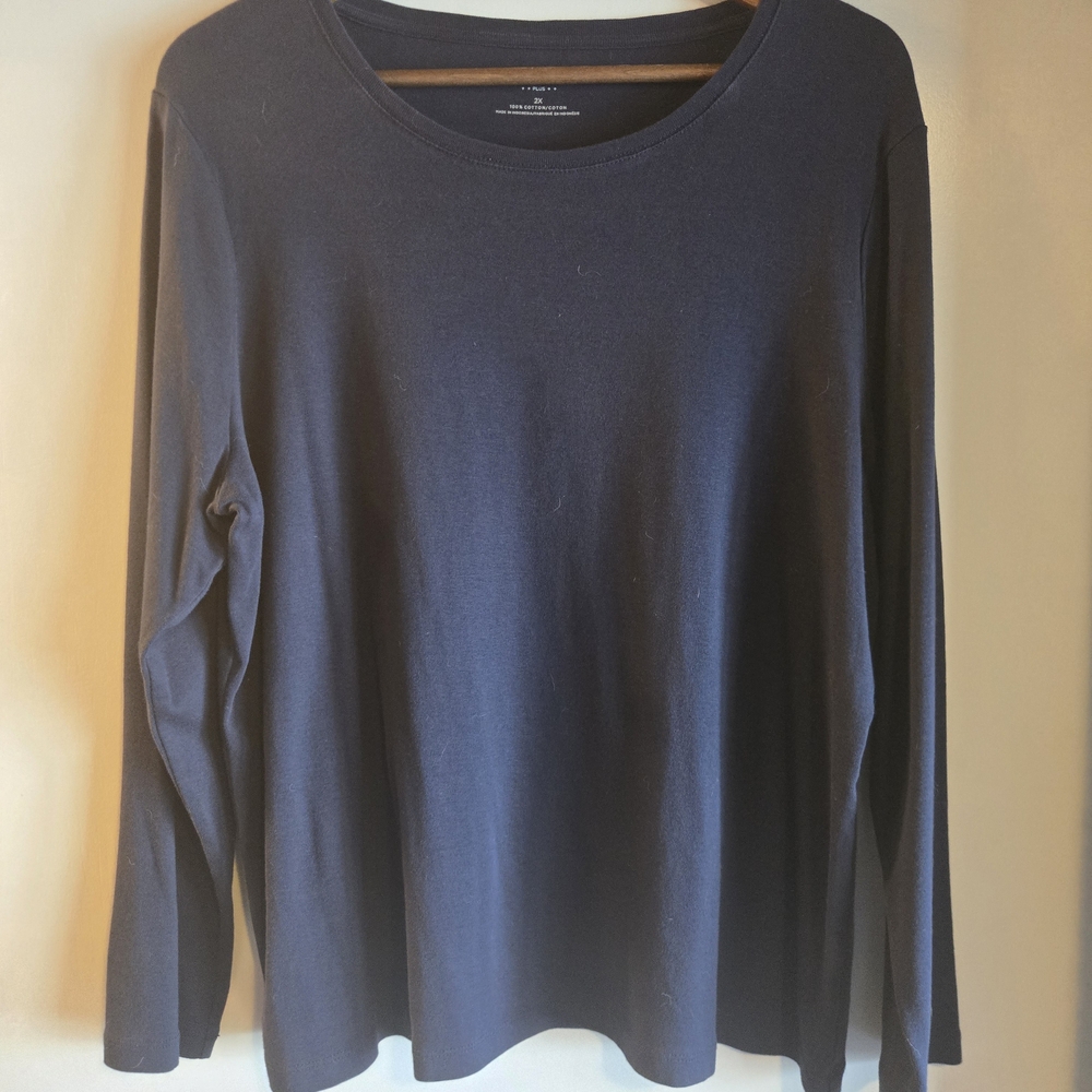Talbots Midnight Blue Long Sleeve Top